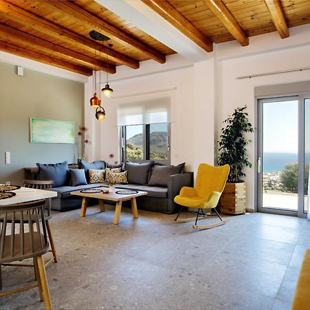 Almond Cottage With A Sea View Above Plakiás Exterior foto