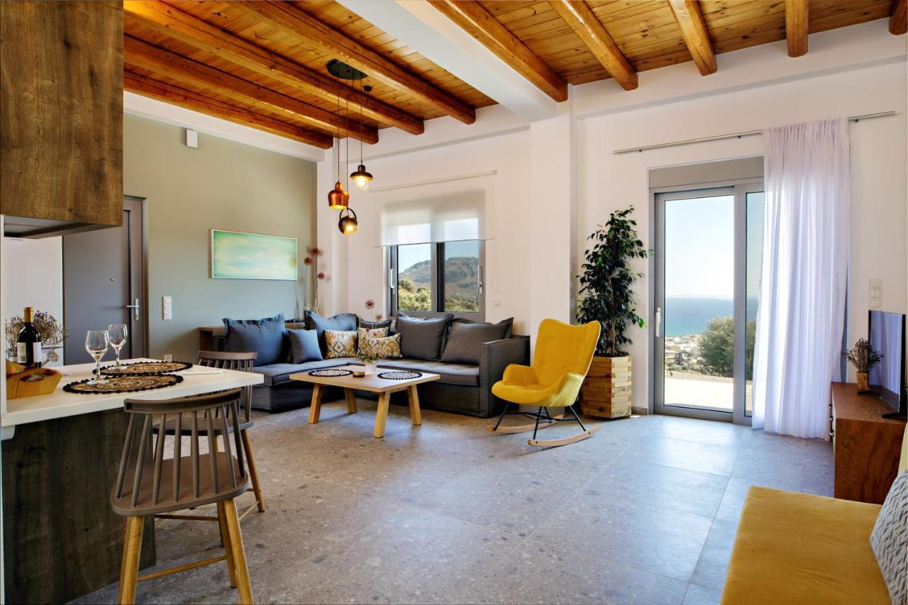 Almond Cottage With A Sea View Above Plakiás Exterior foto