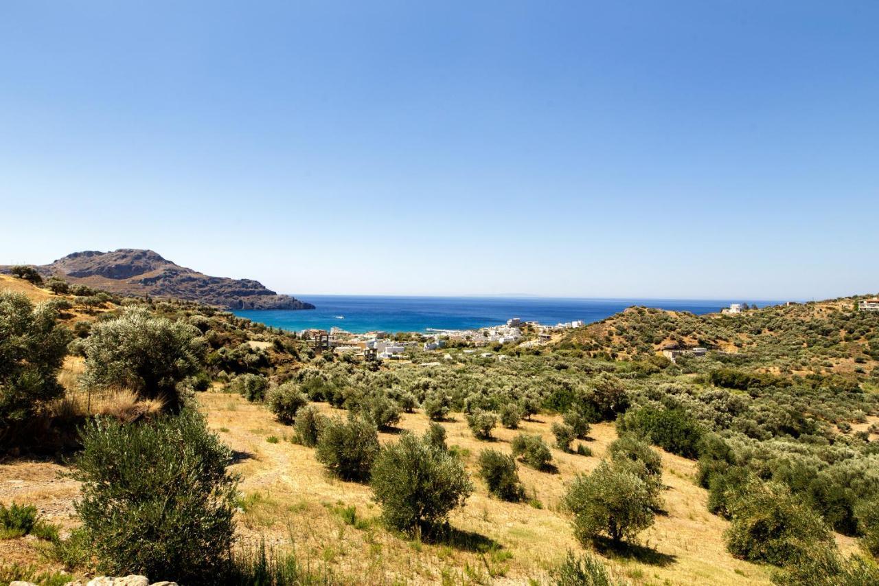Almond Cottage With A Sea View Above Plakiás Exterior foto