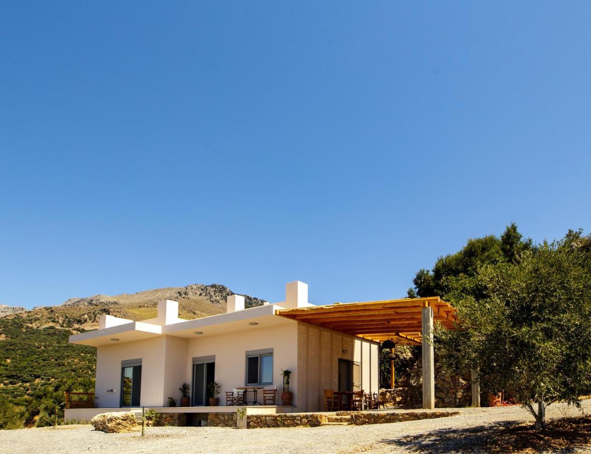 Almond Cottage With A Sea View Above Plakiás Exterior foto