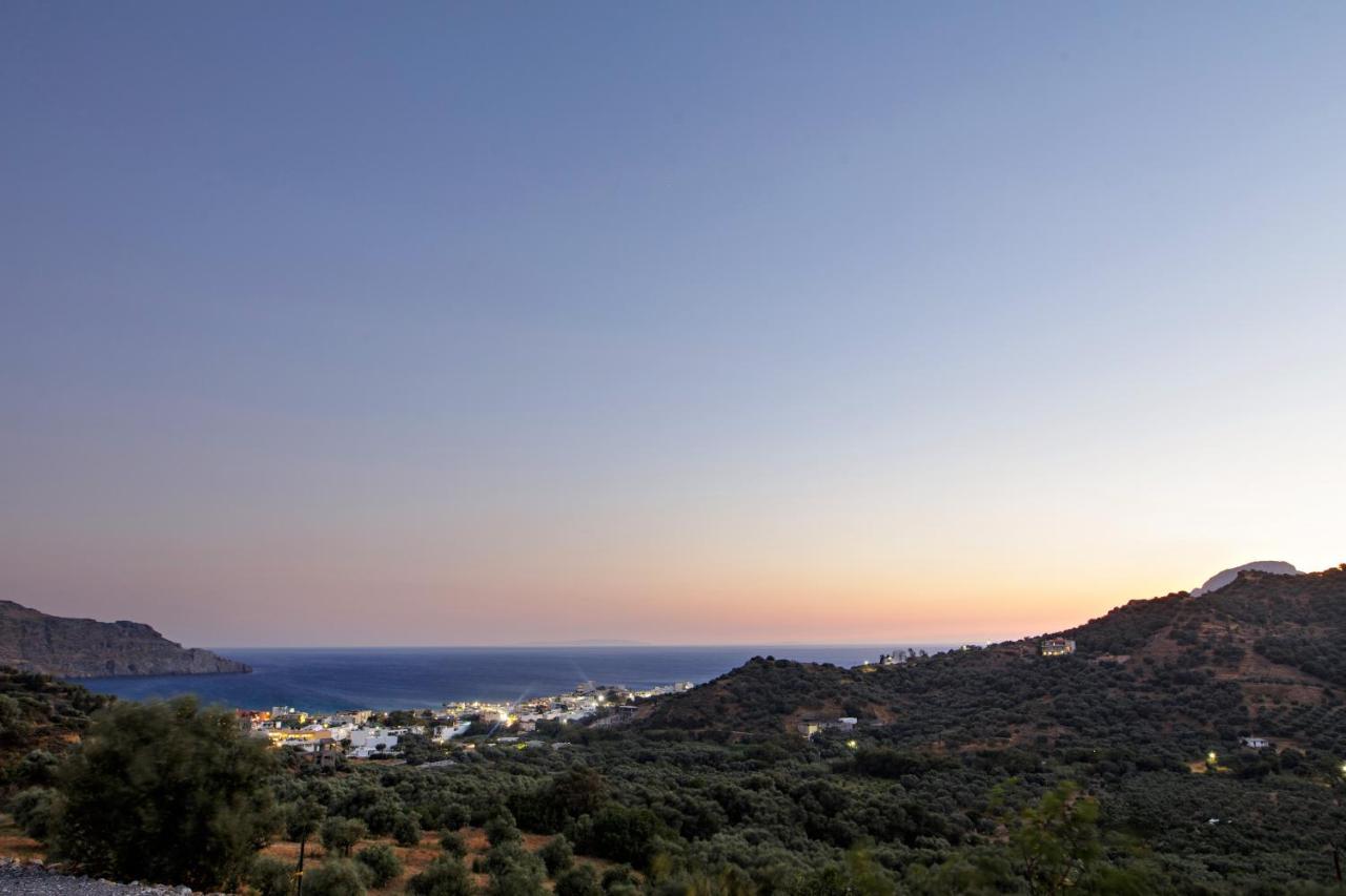 Almond Cottage With A Sea View Above Plakiás Exterior foto